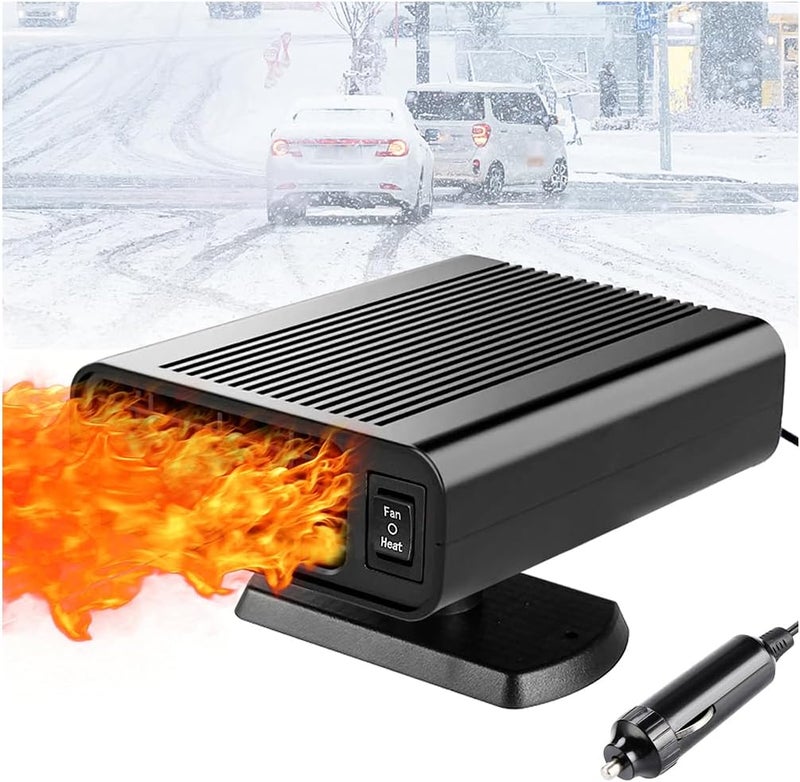 Fun Gift Car Heater, 12V Portable Heater for Car,2 in1 Fast Heating and Cooling Fan,150W Car Defroster Windshield - Image 1